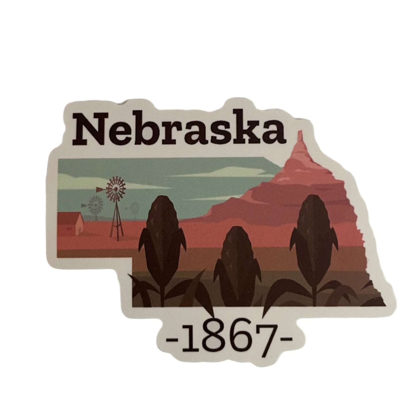 Nebraska State Sticker