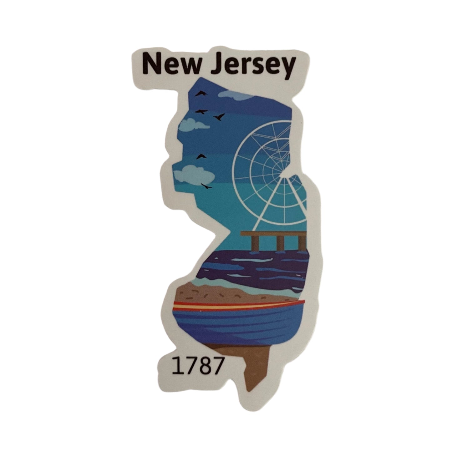 New Jersey State Sticker
