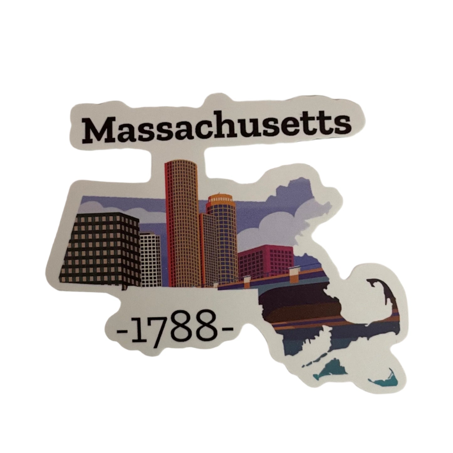 Massachusetts State Sticker