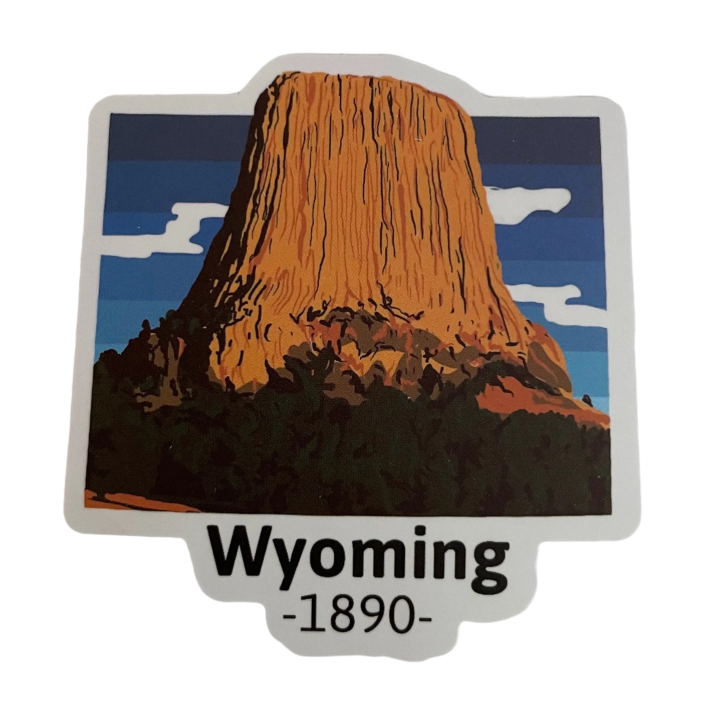 Wyoming State Sticker