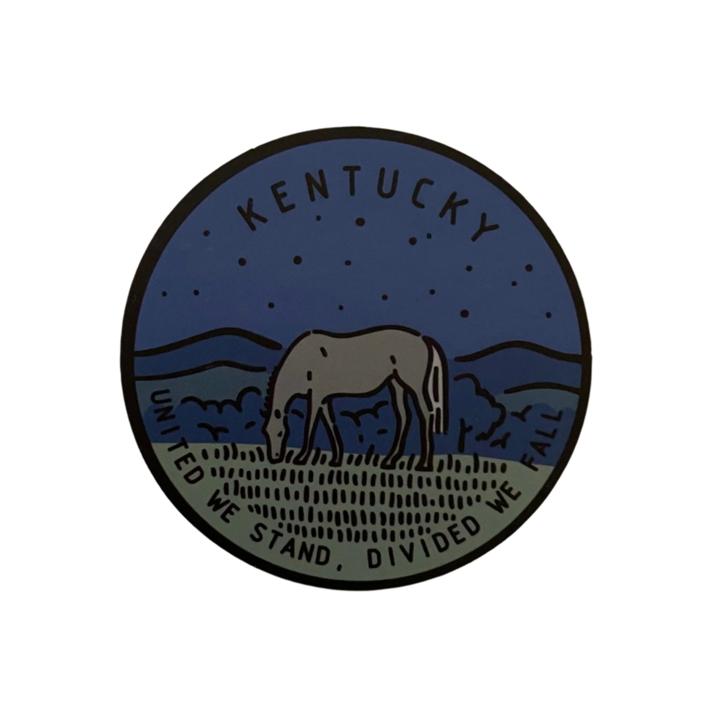 Kentucky State Sticker - Circle