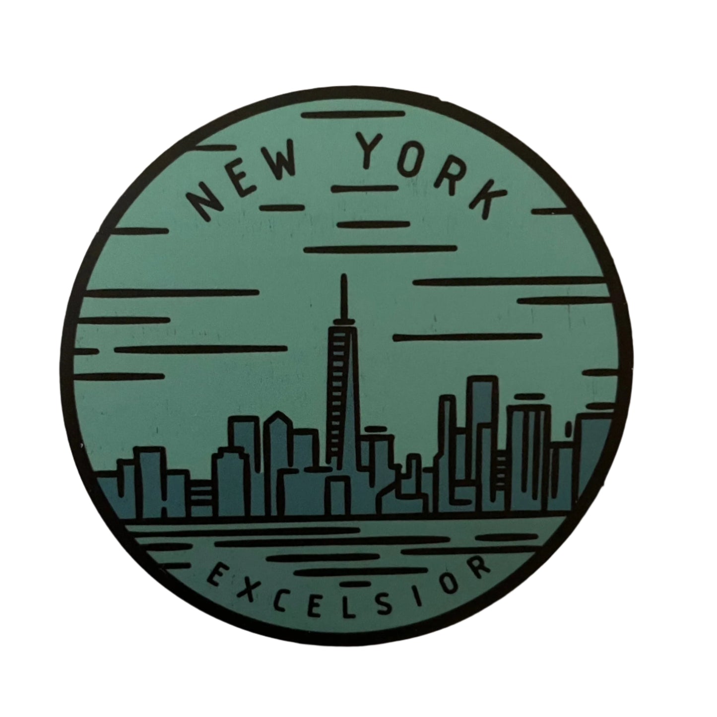 New York State Sticker - Circle