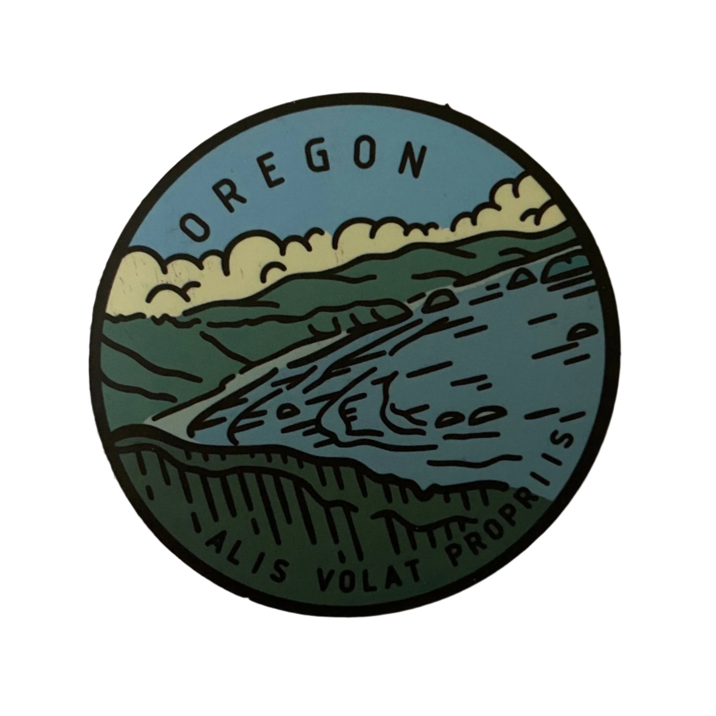 Oregon State Sticker - Circle