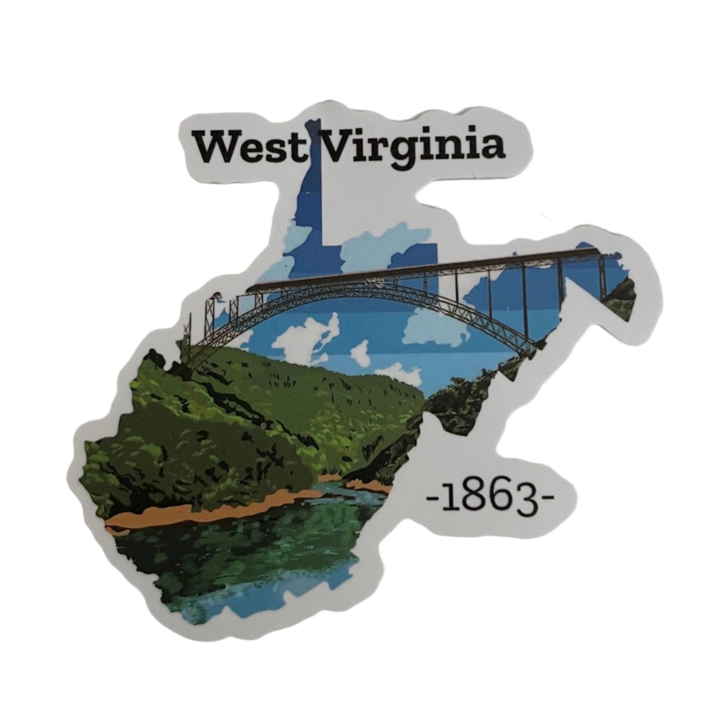 West Virginia State Sticker