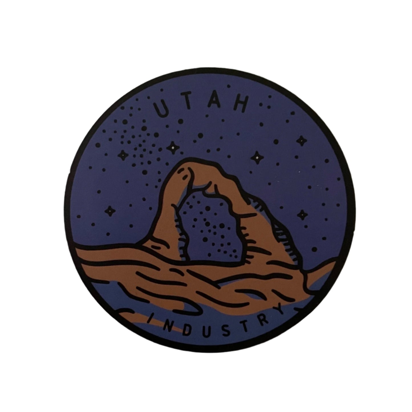 Utah State Sticker - Circle
