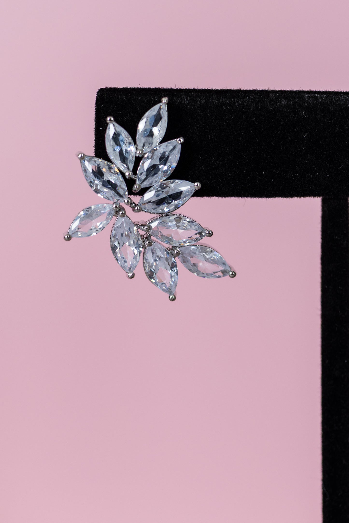 Clear Gem Stud Earrings