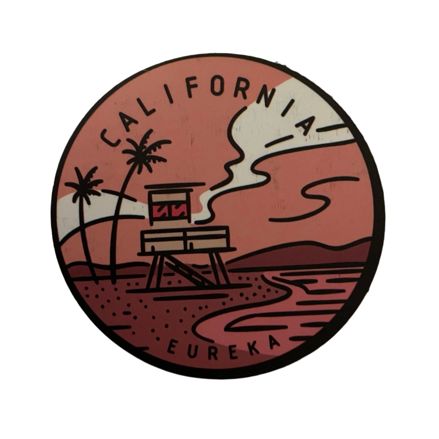 California State Sticker - Circle