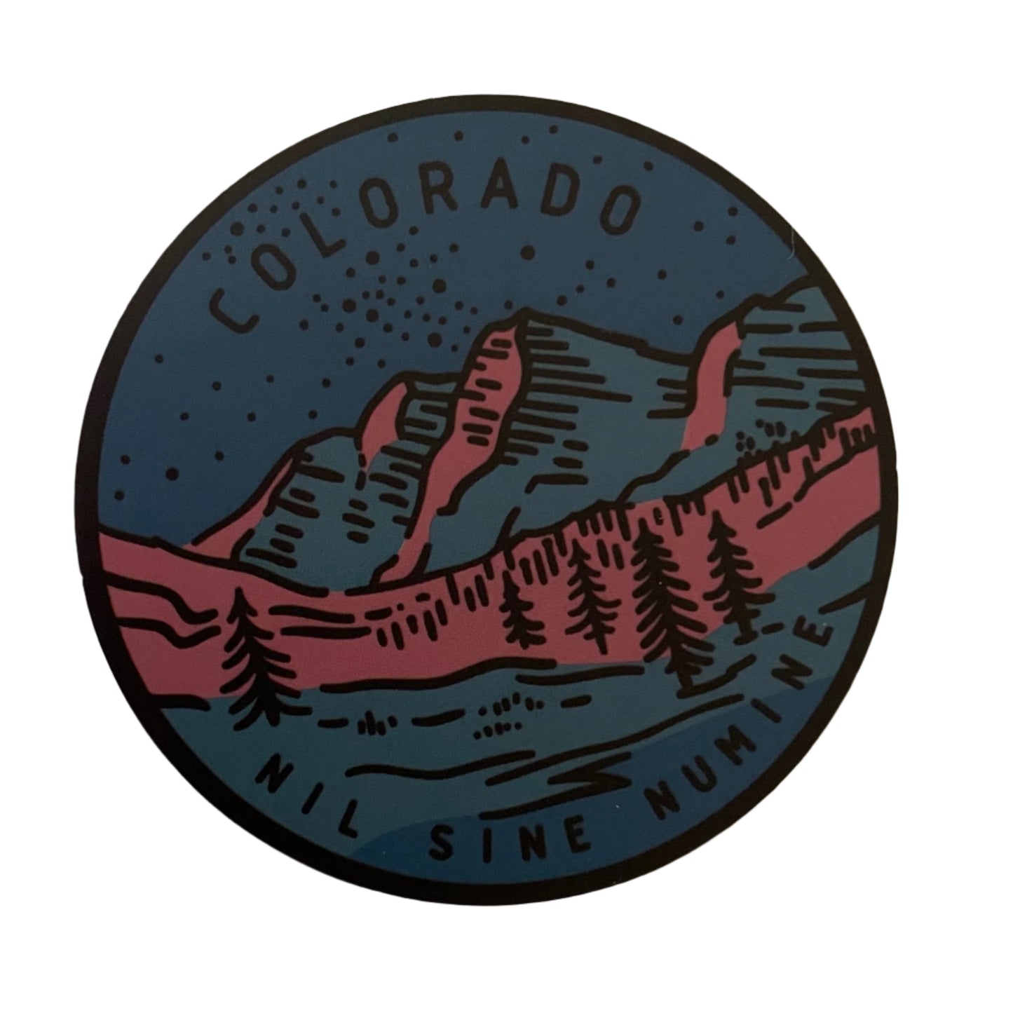 Colorado State Sticker - Circle
