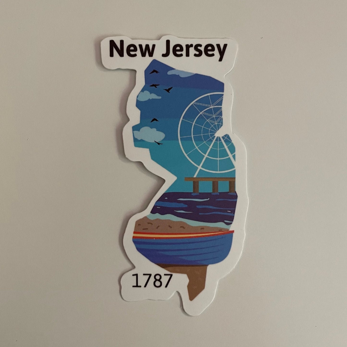 New Jersey State Sticker