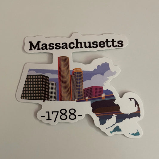 Massachusetts State Sticker