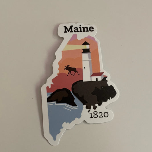 Maine State Sticker