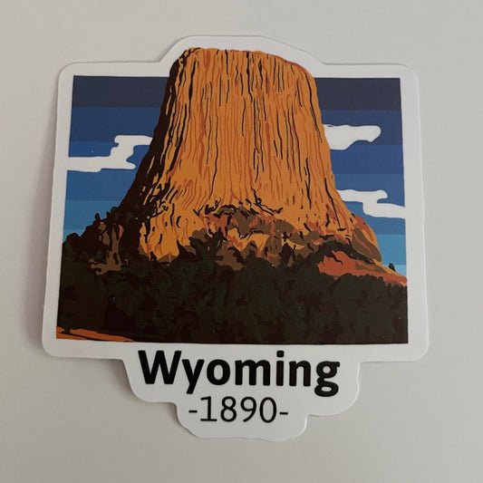 Wyoming State Sticker