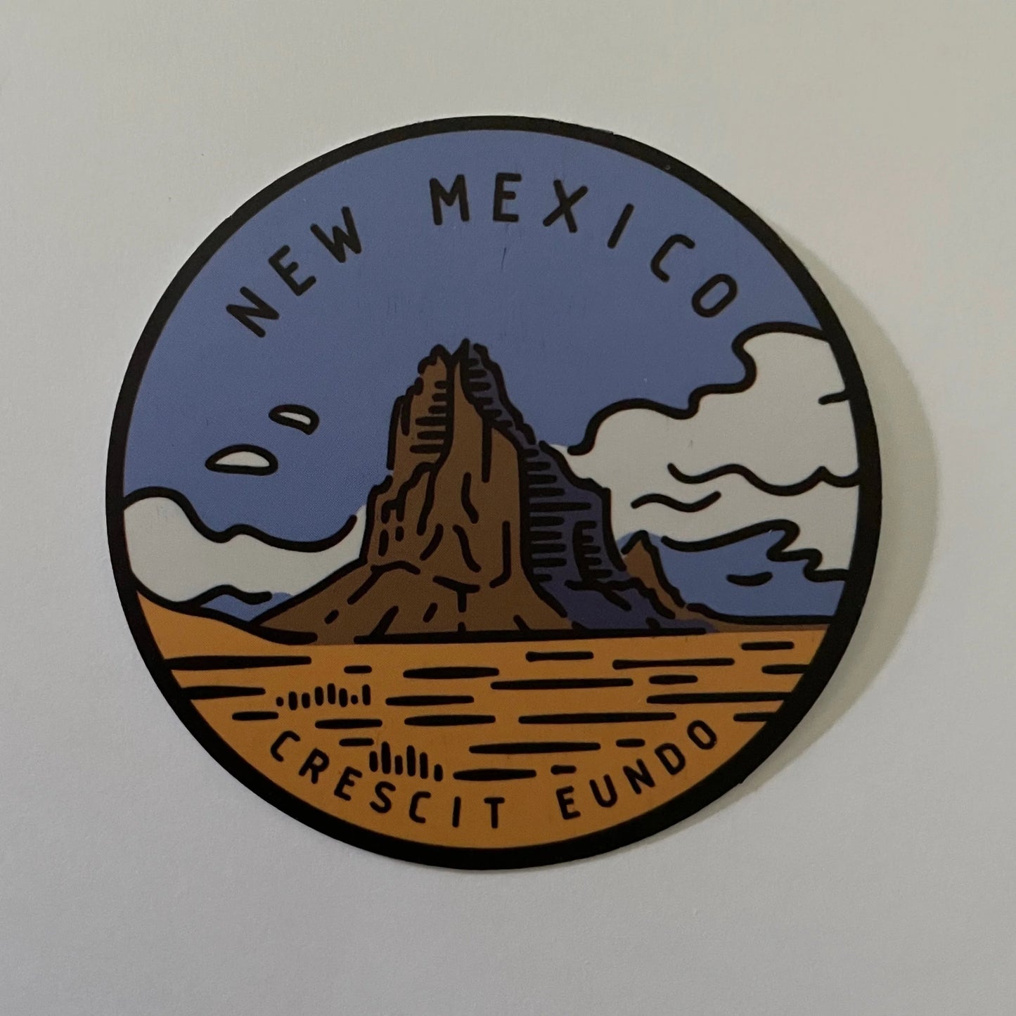 New Mexico State Sticker - Circle