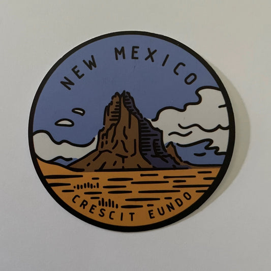 New Mexico State Sticker - Circle