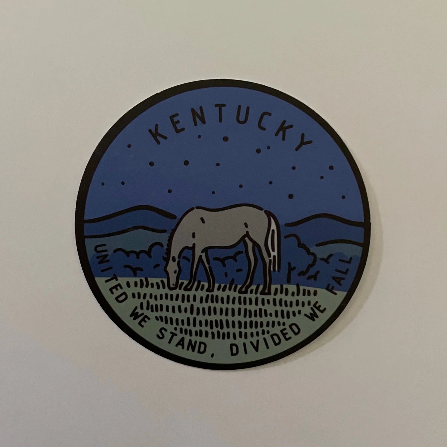 Kentucky State Sticker - Circle