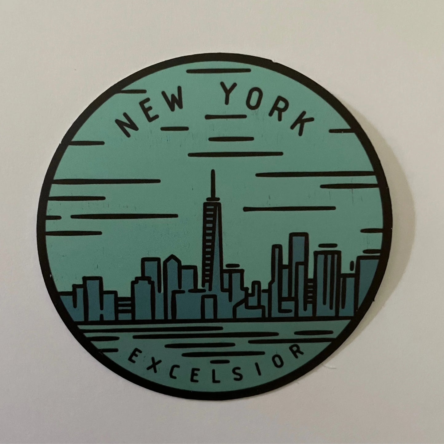 New York State Sticker - Circle