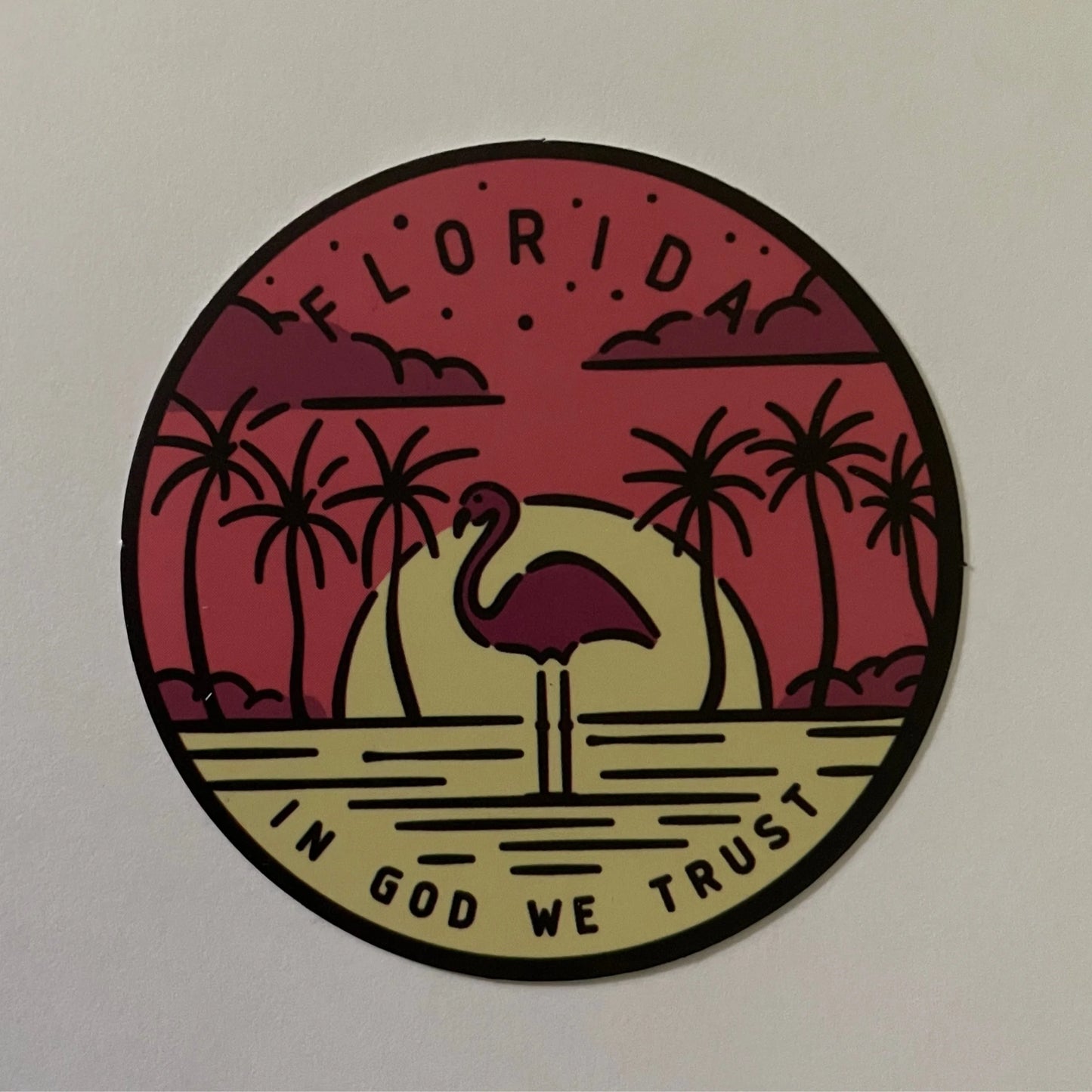 Florida State Sticker - Circle