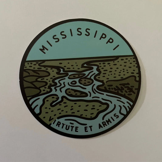 Mississippi State Sticker - Circle