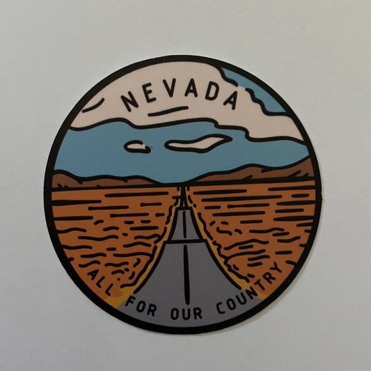 Nevada State Sticker - Circle