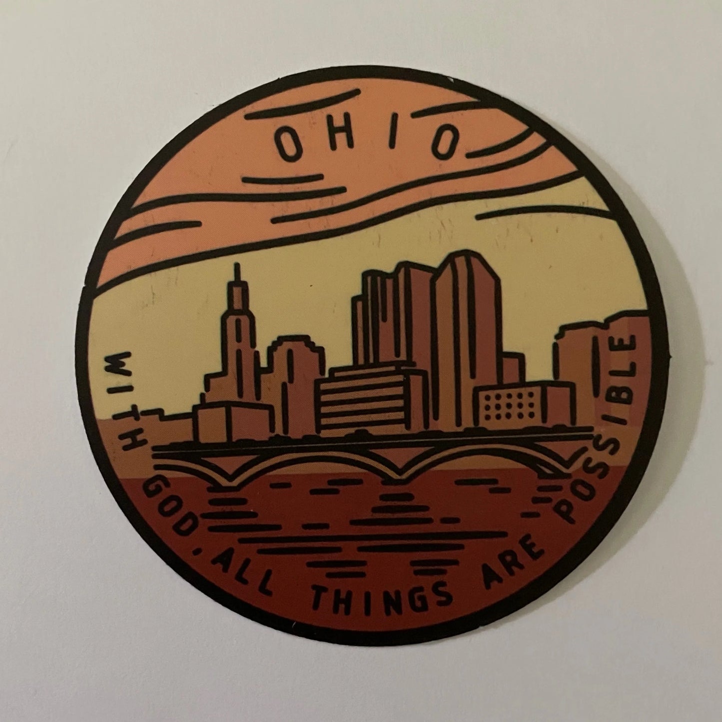 Ohio State Sticker - Circle