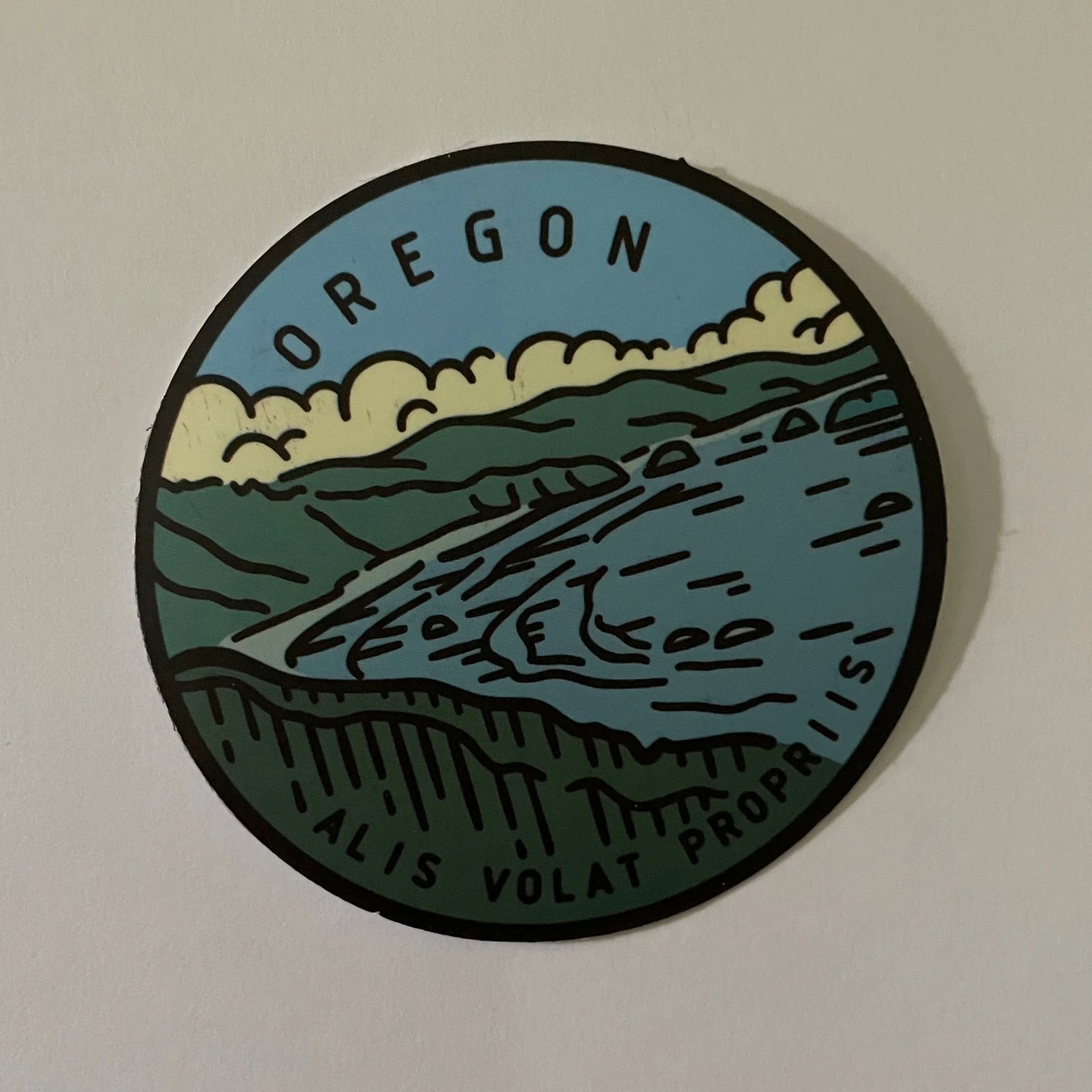 Oregon State Sticker - Circle