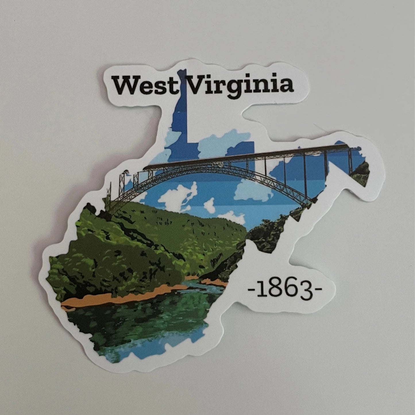 West Virginia State Sticker