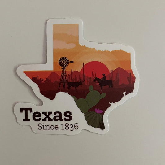 Texas State Sticker