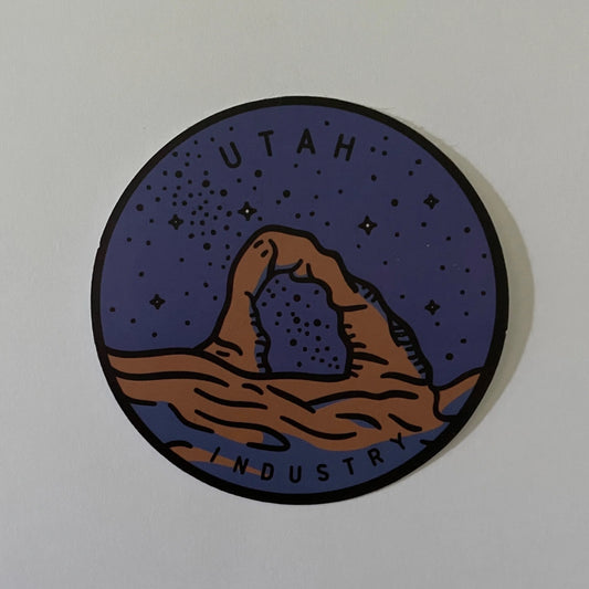 Utah State Sticker - Circle