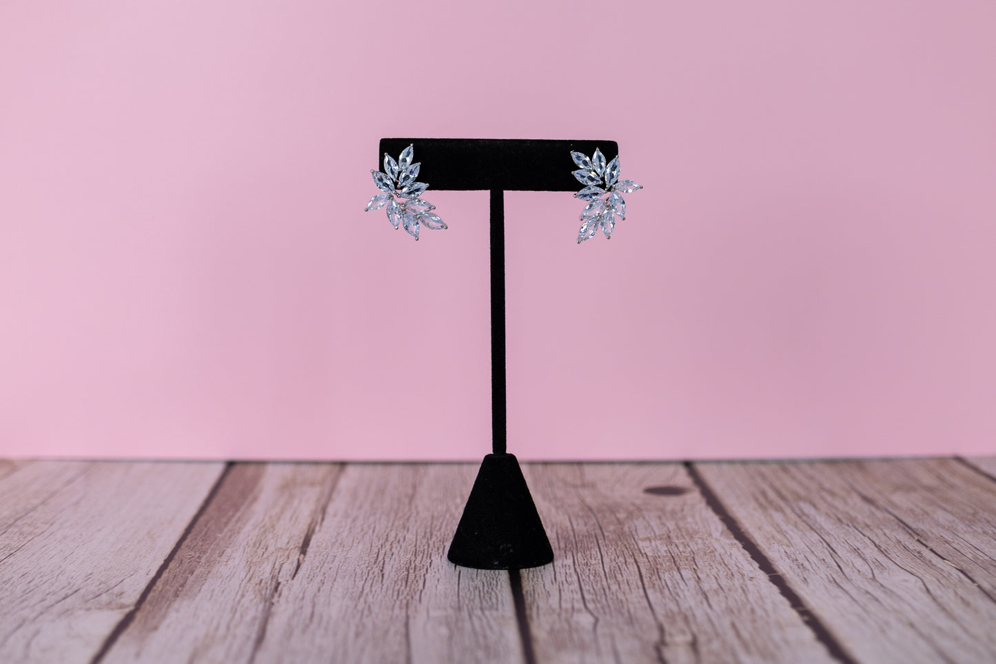 Clear Gem Stud Earrings
