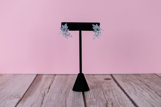 Clear Gem Stud Earrings