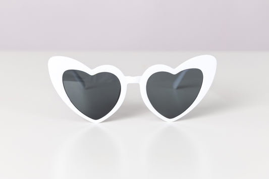 White Heart Sunglasses