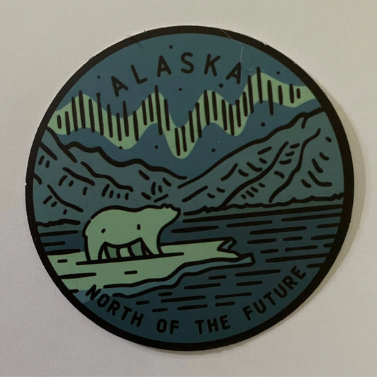 Alaska State Sticker - Circle